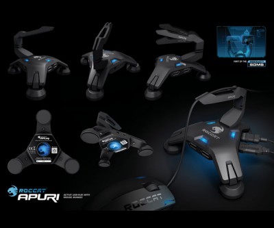 Roccat Apuri USB Hub met Mouse Bungee