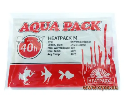 Aquapack Heatpack Heatpaxx M  Euro 1,10 per piece 20 pcs.