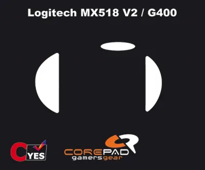Muisvoetjes Logitech G400 en MX518 rev 2