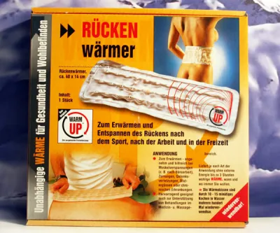 Rugwarmer voor rugpijn met drukknopen